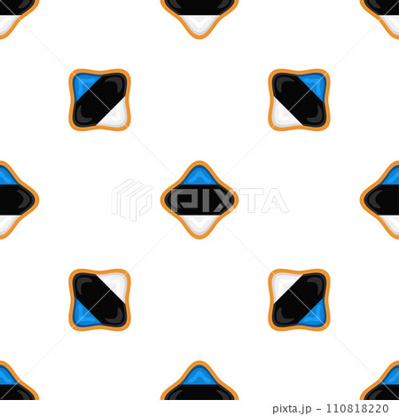 Pattern cookie with flag country Estonia in tasty biscuit 110818220
