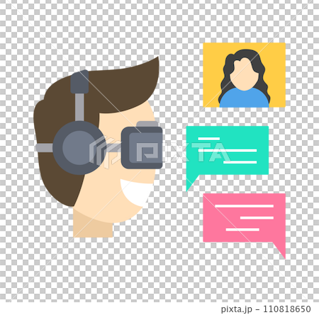 People interaction in virtual world 110818650