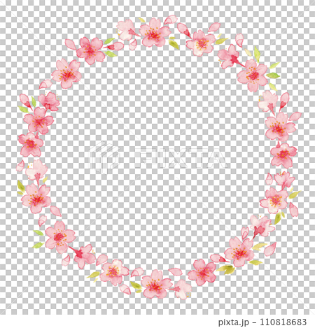 桜の花の水彩イラスト05 桜の花の水彩イラスト05 110818683