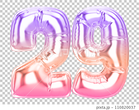 number percent 3d rendering metal discount 110820037