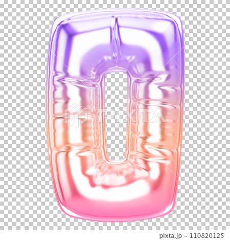 number percent 3d rendering metal discount 110820125