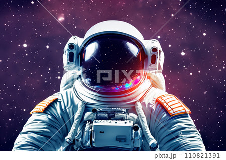 宇宙服を着た宇宙飛行士 宇宙服を着た宇宙飛行士 110821391