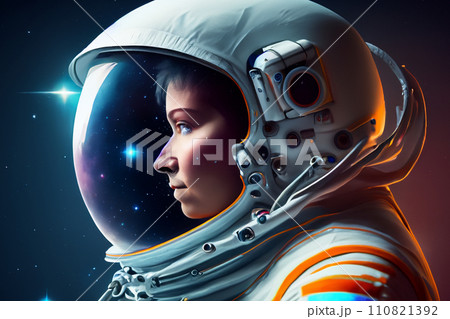 宇宙服を着た宇宙飛行士 宇宙服を着た宇宙飛行士 110821392