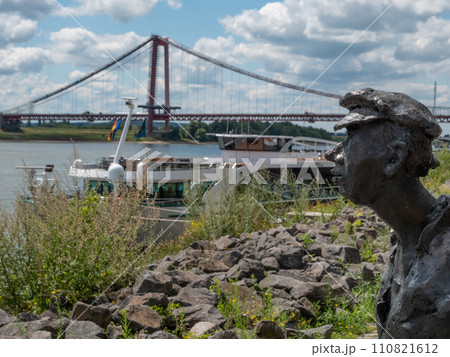 the city of Emmerich at the rhine river 110821612