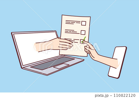 Synchronization laptop and mobile phone for convenient turnover document and transfer of checklist 110822120