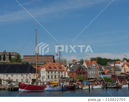 the city of Flensburg at the baltic sea the city of Flensburg at the baltic sea 110822705