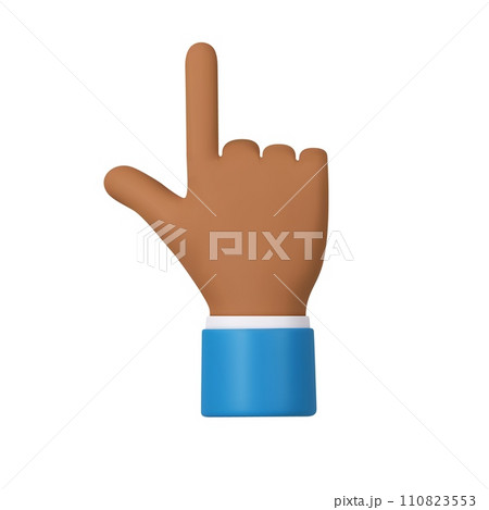 3d character hand pointing at something 3d character hand pointing at something 110823553