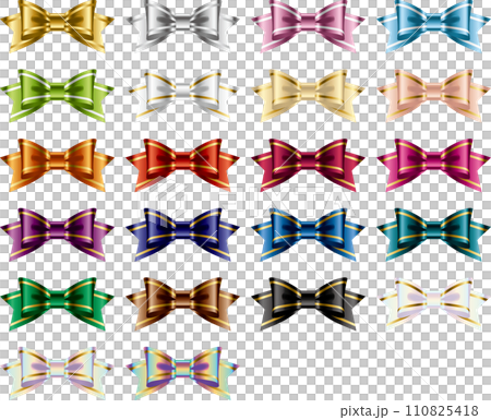 カラーバリエ、リボン線蝶1 カラーバリエ、リボン線蝶1 110825418