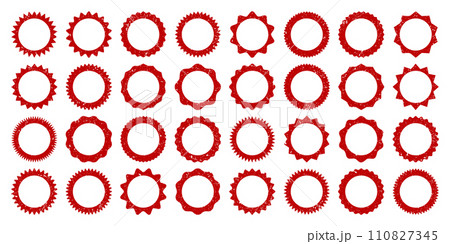 Post stamps, labels and badges. Grunge imprints and postmarks. Brown vintage circle postcard watermarks. Used envelope design elements. Vector illustration Post stamps, labels and badges. Grunge imprints and postmarks. Brown vintage circle postcard watermarks. Used envelope design elements. Vector illustration 110827345