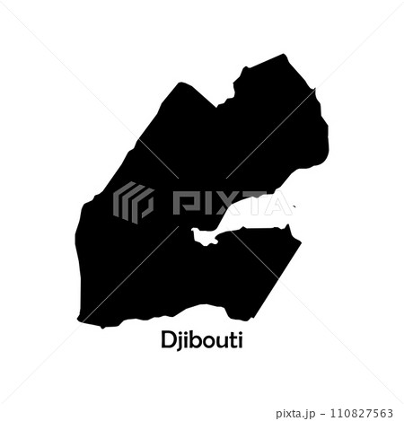 Country map of  Djibouti 110827563
