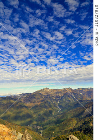 紅葉の焼岳の風景 ( 山頂 / 10月 / 長野県 松本市 ) 紅葉の焼岳の風景 ( 山頂 / 10月 / 長野県 松本市 ) 110827920