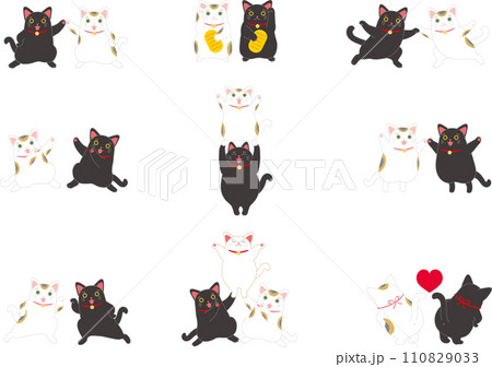 招き猫_ダンシング招き猫_セット 招き猫_ダンシング招き猫_セット 110829033
