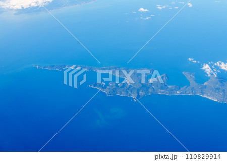 佐田岬　愛媛　空撮 110829914