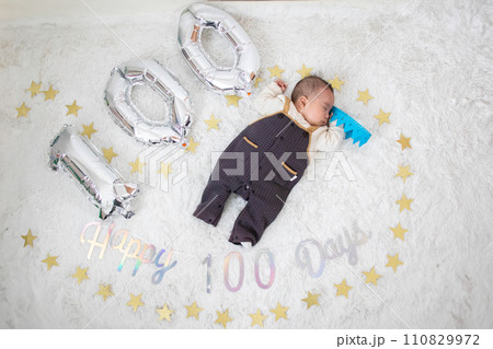 百日祝い 記念撮影 百日祝い 記念撮影 110829972