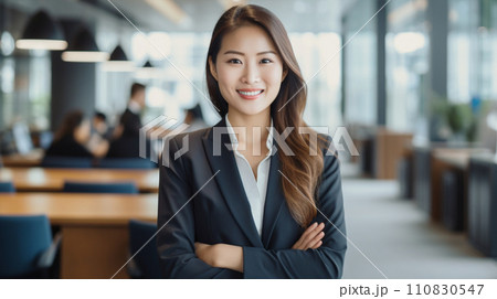 オフィスのビジネスウーマン businesswoman in office AI生成画像 110830547