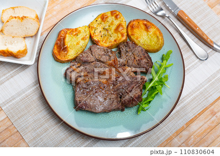 Appetizing beef with potatoes 110830604