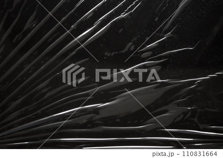 transparent plastic film wrap overlay texture background transparent plastic film wrap overlay texture background 110831664