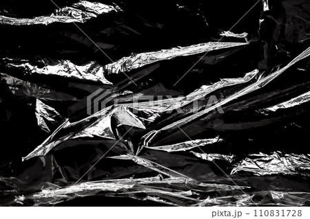 transparent plastic film wrap overlay texture background 110831728