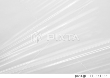 White transparent plastic film wrap texture background 110831822