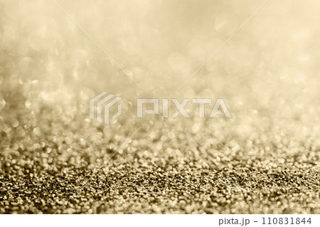 Abstract gold glitter sparkle blurred with bokeh background Abstract gold glitter sparkle blurred with bokeh background 110831844