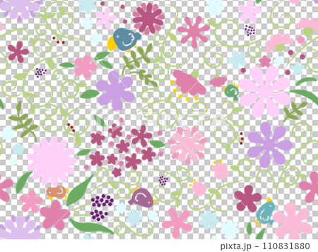 花鳥無縫圖案C-1 110831880