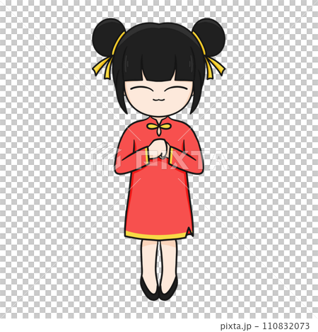 Chinese New Year Cartoon Character...-插圖素材 [110832073] - PIXTA圖庫