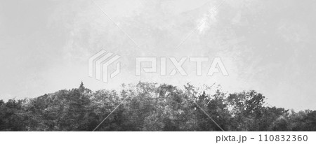 抽象的　壁面　山水画 110832360