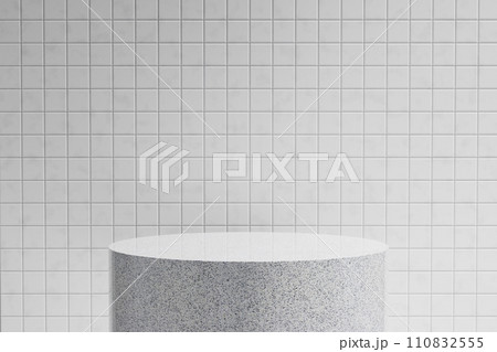 A background rich in shading that you can use in your designs. Textured walls and podium with sunlight shining through. A background rich in shading that you can use in your designs. Textured walls and podium with sunlight shining through. 110832555