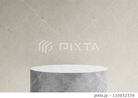 A background rich in shading that you can use in your designs. Textured walls and podium with sunlight shining through. A background rich in shading that you can use in your designs. Textured walls and podium with sunlight shining through. 110832556