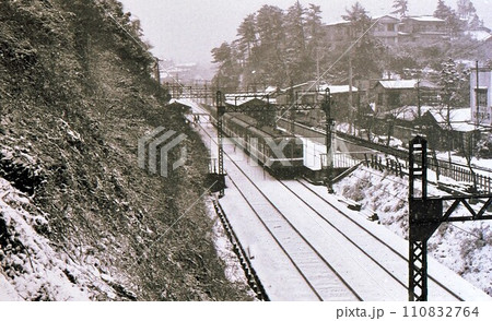 雪の京浜急行　昭和44年　旧1000型　記録写真　弘明寺駅　横浜市　神奈川県 110832764