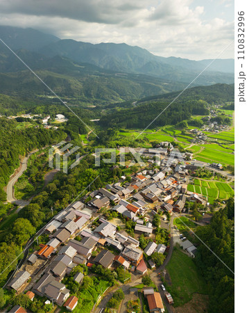 Magome, Japan in the Kiso Valley during summertime along the Nakasendo Trail Magome, Japan in the Kiso Valley during summertime along the Nakasendo Trail 110832996