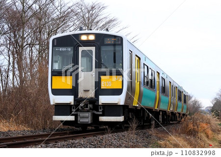 【JR東日本】キハE130系（水郡線：後台〜常陸津田） 110832998