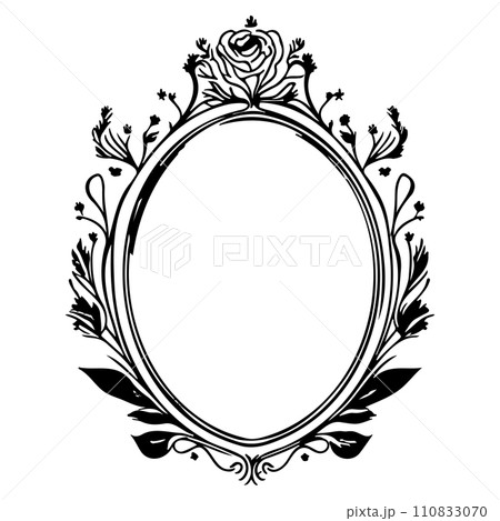 wedding frame ornament vintage illustration sketch hand draw black wedding frame ornament vintage illustration sketch hand draw black 110833070