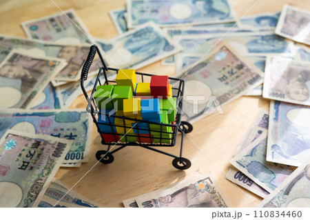 ウッドブロックのイメージフォト 110834460