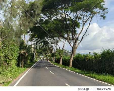 Street on the edge of town 110834526