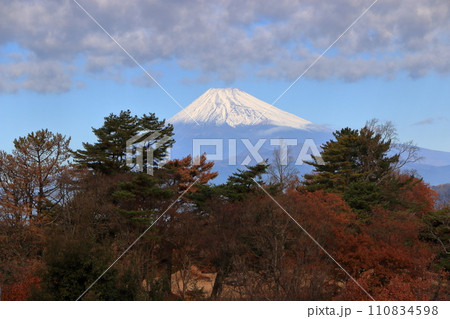 View of Mount Fuji as seen from the Shuzenji Marriott hotel in Shizuoka Japan View of Mount Fuji as seen from the Shuzenji Marriott hotel in Shizuoka Japan 110834598