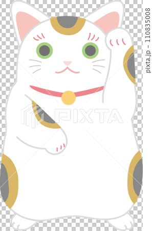 招財貓_印花布貓招財貓_左手招財貓_邀請客人 110835008