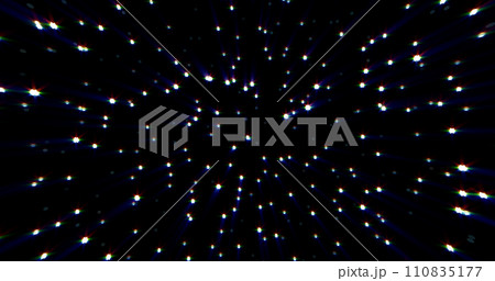 Abstract cosmic background of energetic bright glowing magical stars on a dark sky background 110835177