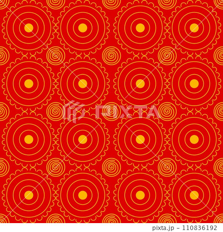 Chinese new year backgrounds. red fabric pattern on a red background. seamless pattern with red colored paper texture. seamless background with gold ornament.  Chinese new year backgrounds. red fabric pattern on a red background. seamless pattern with red colored paper texture. seamless background with gold ornament.  110836192
