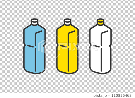 塑膠瓶防災用品插畫 塑膠瓶防災用品插畫 110836462