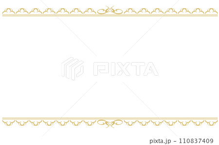 ゴージャスなカリグラフィーフレーム ゴージャスなカリグラフィーフレーム 110837409