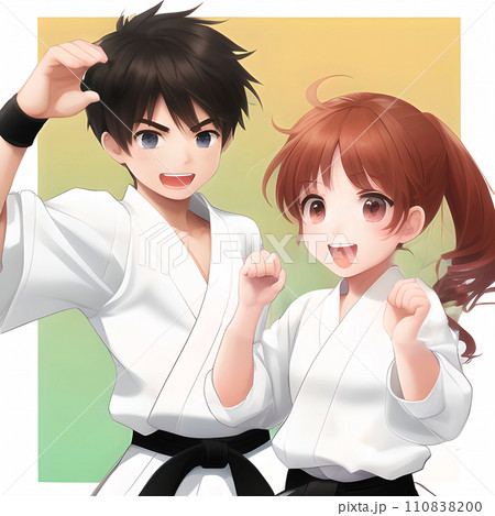 楽しい空手(AI生成画像、AI画像) 楽しい空手(AI生成画像、AI画像) 110838200