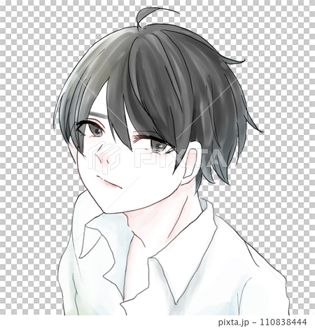 男孩滿臉悲傷 110838444