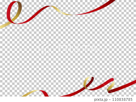 red ribbon design frame 110838785