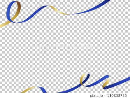 blue ribbon design frame 110838786
