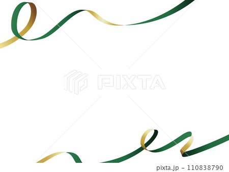赤いリボンのデザインフレーム 110838790
