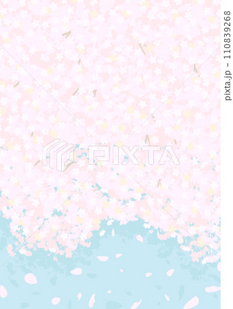 ふわふわした桜と青空 ふわふわした桜と青空 110839268