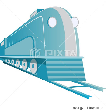 Freight train locomotive vector business flat icon Freight train locomotive vector business flat icon 110840187