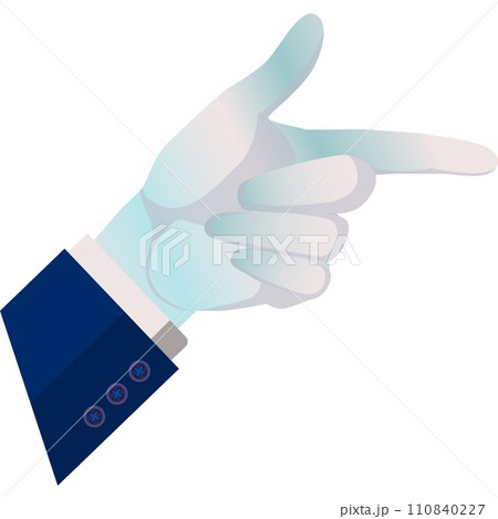Finger pointer vector hand direction sign icon 110840227