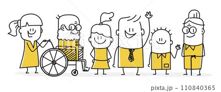 Big happy family. Big happy family. 110840365